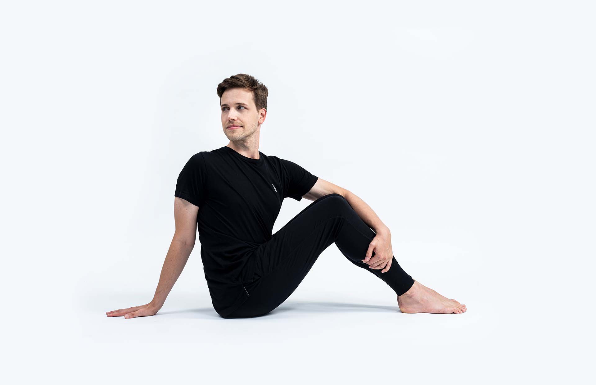  A person sitting in Teepee Twist